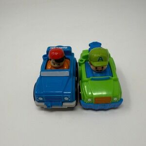 Little People Wheelies Tow Truck and Jeep fisher price